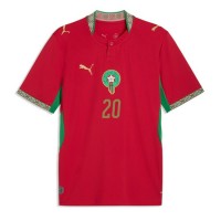 Maroko Ayoub El Kaabi #20 Domáci futbalový dres MS 2026 Krátky Rukáv